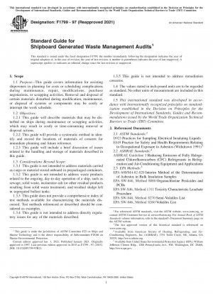 Standardhandbuch für Audits der Abfallentsorgung an Bord von Schiffen