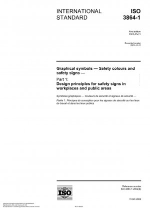 Grafische Symbole – Sicherheitsfarben und Sicherheitszeichen – Teil 1: Gestaltungsgrundsätze für Sicherheitszeichen an Arbeitsplätzen und in öffentlichen Bereichen