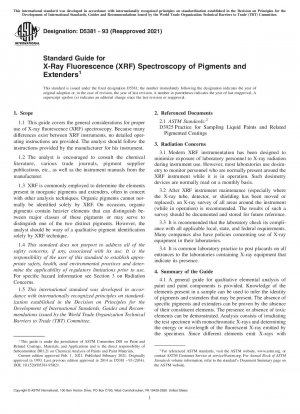 Standardhandbuch für die Röntgenfluoreszenzspektroskopie (RFA) von Pigmenten und Füllstoffen