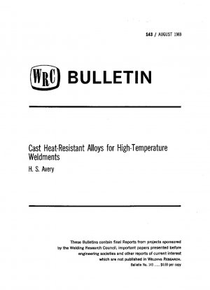 Hitzebeständige Gusslegierungen für Hochtemperatur-Schweißverbindungen