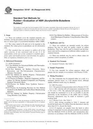 Standardtestmethoden für Gummi – Bewertung von NBR (Acrylnitril-Butadien-Kautschuk)