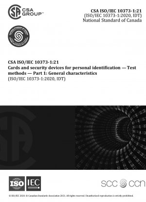 Karten und Sicherheitsgeräte zur Personenidentifikation – Prüfverfahren – Teil 1: Allgemeine Merkmale (Angenommen ISO/IEC 10373-1:2020, dritte Ausgabe, 2020-10)