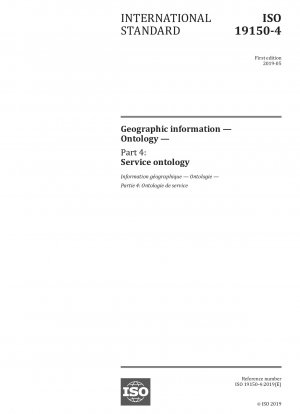 Geografische Informationen – Ontologie – Teil 4: Service-Ontologie