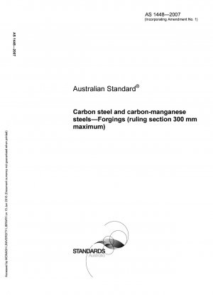 Schmiedeteile aus Kohlenstoffstahl und Kohlenstoff-Mangan-Stahl (maximaler Querschnitt 300 mm)