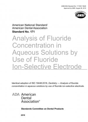 Analyse der Fluoridkonzentration in wässrigen Lösungen durch Verwendung einer fluoridionenselektiven Elektrode