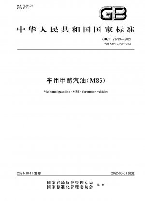 Methanolbenzin (M85) für Kraftfahrzeuge