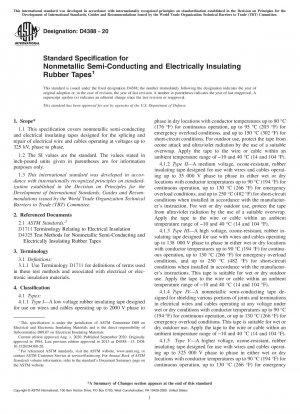 Standardspezifikation für nichtmetallische halbleitende und elektrisch isolierende Gummibänder