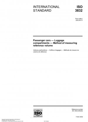 Personenkraftwagen - Gepäckräume - Verfahren zur Messung des Referenzvolumens