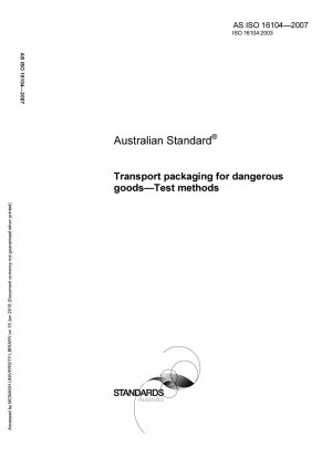 Transportverpackungen für gefährliche Güter – Prüfmethoden