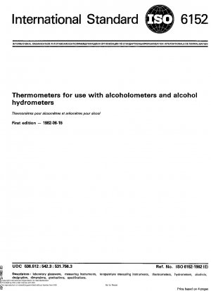 Thermometer zur Verwendung mit Alkoholometern und Alkohol-Hydrometern
