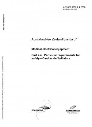 Medizinische elektrische Geräte Teil 2.4: Besondere Anforderungen an die Sicherheit – Herzdefibrillatoren